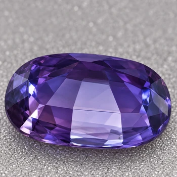 7x5.5 mm Oval {1.05ct} AAA Luster Natural Intense Purple Sapphire [Flawless-VVS]