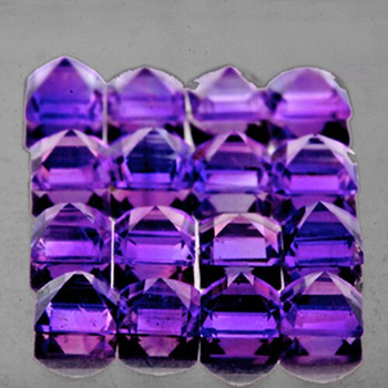 2.00 mm SQUARE 50 PIECES NATURAL BRILLIANT INTENSE PURPLE AMETHYST [FLAWLESS-VVS]