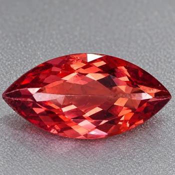 14x7 mm Marquise {2.75cts} AAA Luster Natural Orange Pink Tourmaline [Flawless-VVS]