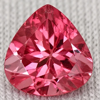 7.50 mm Pear {1.70ct} Sparkling Natural Sparkling Intense Pink Tourmaline [VVS]