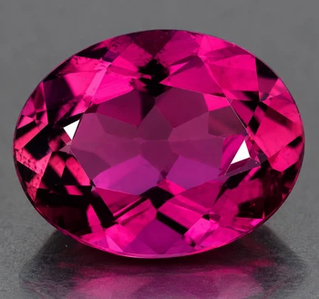 9x7 mm Oval {1.50ct} Sparkling Natural Sparkling Intense Rubellite Pink Tourmaline [Flawless-VVS]