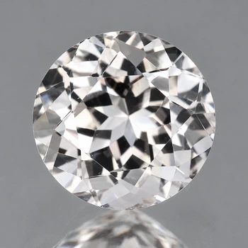 7.00 mm Round {1.58ct} AAA Fire Natural Sparkling Colorless Tourmaline Mozambique [Flawless-VVS]