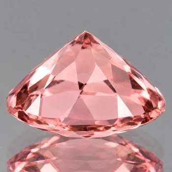 6.00 mm Round {0.84ct} Sparkling Natural Peach Pink Tourmaline [Flawless-VVS]