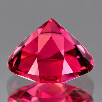6.00 mm Round {0.70ct} Sparkling Natural Intense Red Pink Tourmaline [Flawless-VVS]