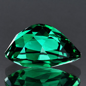 8x6 mm Pear {1.12ct} AAA Fire Natural Intense Blue Green Tourmaline Mozambique [Flawless-VVS]