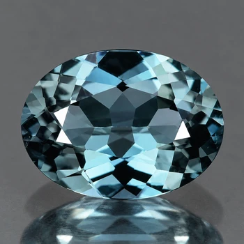 8x6 mm Oval {1.38ct} AAA Fire Natural Grayish Blue Tourmaline Mozambique [Flawless-VVS]