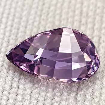 8x6 mm Pear 1.52ct Top Luster Natural Titanium Purple Spinel [Flawless-VVS]