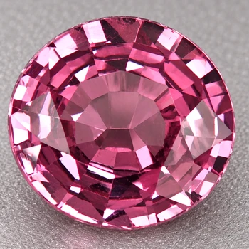 7.50 mm Semi-Round {1.40ct} Top Luster Natural Titanium Pink Spinel [Flawless-VVS]