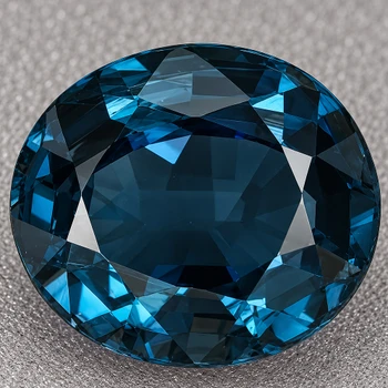 6.5x5.5 mm Oval {1.10ct} Top Luster Natural Titanium Blue Spinel [Flawless-VVS]