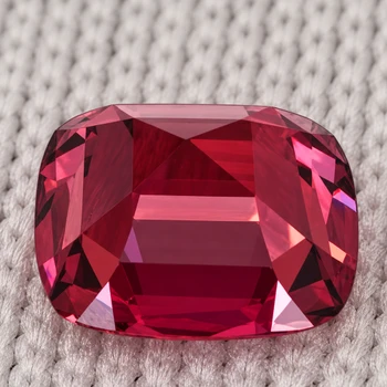 6.00 mm Cushion {1.05ct} Top Luster Natural Intense Pink Red Spinel [Flawless-VVS]