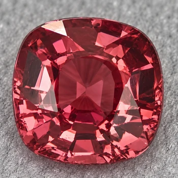 6.00 mm Cushion {1.02ct} Top Luster Natural Intense Orange Pink Spinel [VVS]