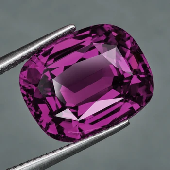 7x5.5 mm Cushion {1.05ct} Top Luster Natural Intense Maroon Purple Pink Spinel [Flawless-VVS]