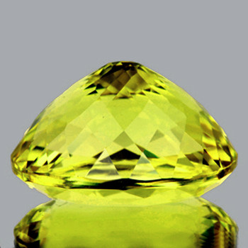 22x18 mm Oval 24.15cts Natural Sparkling Green Gold Lemon Quartz [IF-VVS]