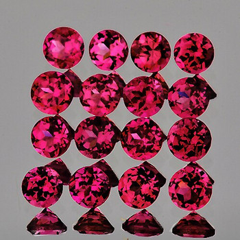 2.30 mm Round 45 pieces Natural Raspberry Pink Rhodolite[Flawless-VVS]