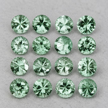 1.80 mm Round 30 Pieces Machine Cut Natural Rich Green Sapphire [Flawless-VVS]