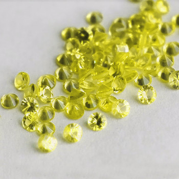 1.30 mm Round 80 pcs Natural AAA Canary Yellow Sapphire [Flawless-VVS]