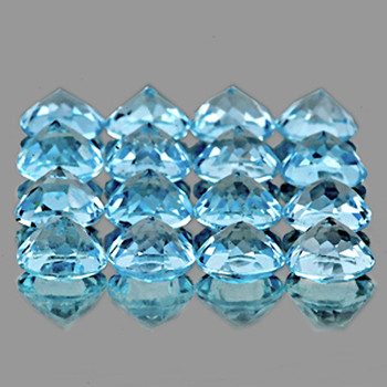 3.50 mm Round 20 pieces AAA Brilliant Luster Natural Sky Blue Topaz [Flawless-VVS]
