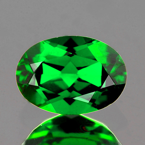 5.8x4 mm Oval 0.37ct AAA Fire Natural AAA Emerald Green Tsavorite Garnet [Flawless-VVS]