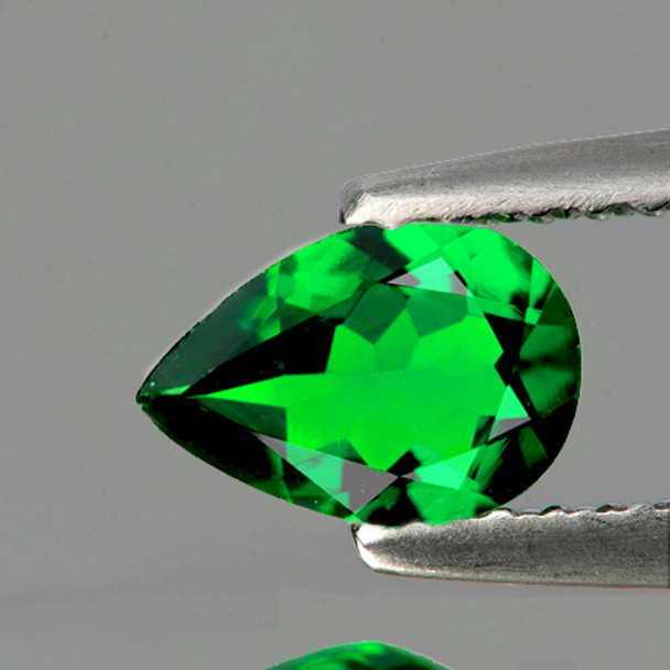 6x4 mm Pear 0.39ct AAA Fire Natural Top Emerald Green Tsavorite Garnet [VVS]