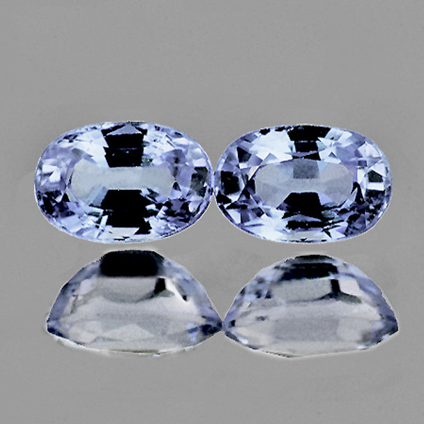 6x4 mm Oval 2 pcs AAA Fire Luster Natural Off White Sapphire [Flawless-VVS]