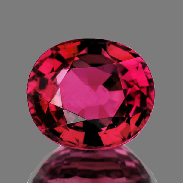 9x7.5 mm Oval 3.07ct AAA Fire Luster Natural Cherry Pink Rhodolite Garnet [Flawless-VVS]