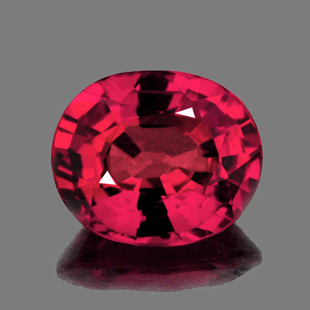 9x7.5 mm Oval 3.03ct AAA Fire Luster Natural Cherry Pink Rhodolite Garnet [Flawless-VVS]