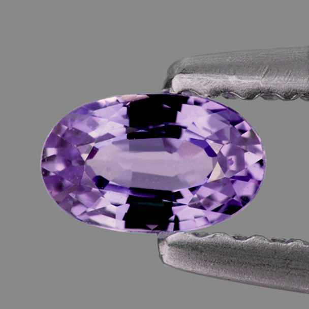 6x4 mm Oval 0.60ct Superb Luster Natural Pinkish Purple Sapphire [Flawless-VVS] {AAA Grade}