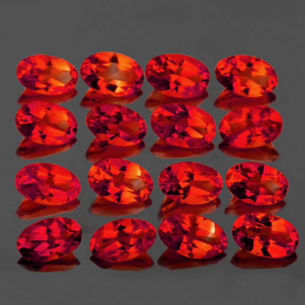 5x3 mm Oval 16 Pieces AAA Luster Natural Rare Madeira Top Orange Red Citrine [Flawless-VVS]