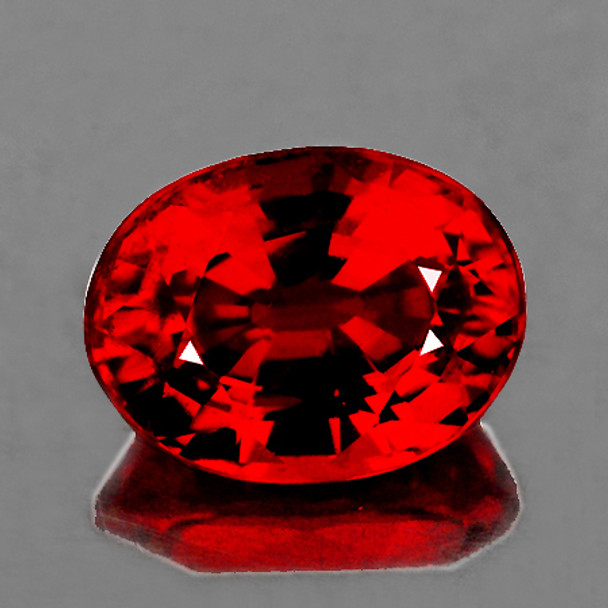 6x4 mm Oval 0.88ct Superb AAA Luster Natural Sparkling Red Sapphire [Flawless-VVS]