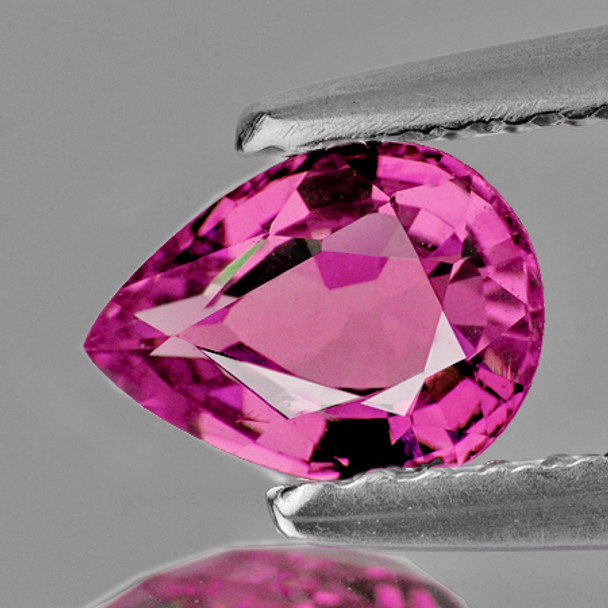 6x4 mm Pear 0.37ct AAA Luster Natural Brilliant Intense Pink Sapphire [Flawless-VVS]