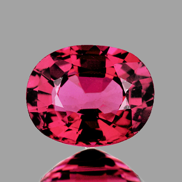 9x7 mm Oval 2.75ct AAA Fire Luster Natural Cherry Pink Rhodolite Garnet [Flawless-VVS]