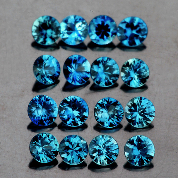 1.70 mm Round Machine Cut 40pcs AAA Luster Natural Madagascar Blue Sapphire [Flawless-VVS]