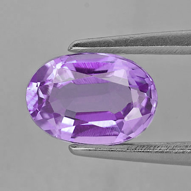 6x4 mm Oval 0.68ct AAA Luster Natural Pinkish Purple Sapphire [Flawless-VVS]