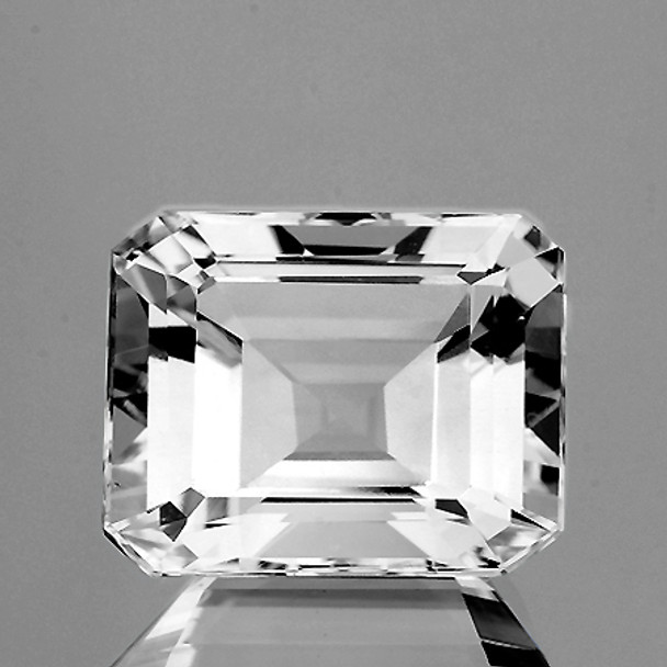 12.5x10.5 mm Octagon 9.75cts AAA Brilliant Luster Natural Sparkling White Topaz [Flawless-VVS]