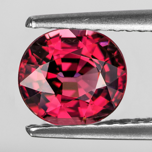 9.5x8 mm Oval 3.58ct AAA Fire Luster Natural Cherry Pink Rhodolite Garnet [Flawless-VVS]