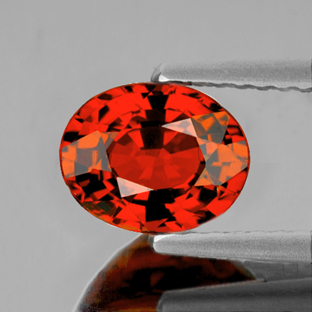 8.5x6.5 mm Oval 2.15cts Natural Brilliant Orange Spessartite Garnet [IF-VVS]