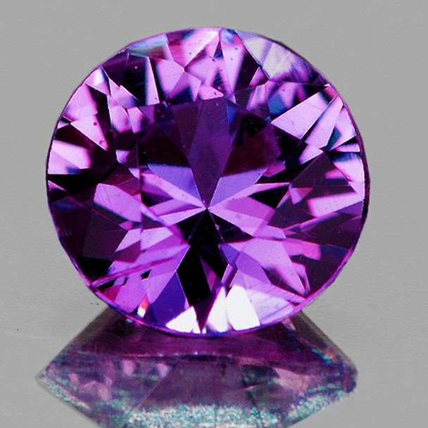 3.60 mm Round 0.25ct AAA Luster Natural Wine Purple Sapphire [Flawless-VVS]