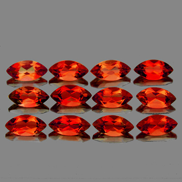 6x3 mm Marquise 12 Pcs AAA Luster Natural Madeira Orange Citrine [Flawless-VVS]