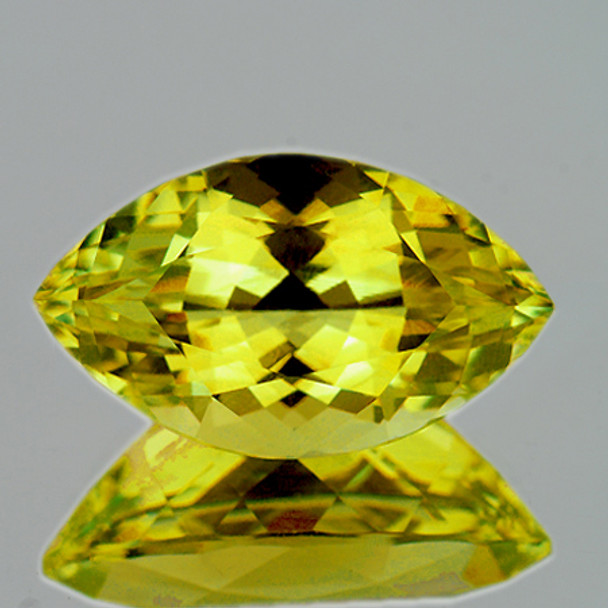 26x17 mm Marquise 32.32cts AAA Top Fire Luster Natural Green Gold Lemon Quartz [Flawless-VVS]