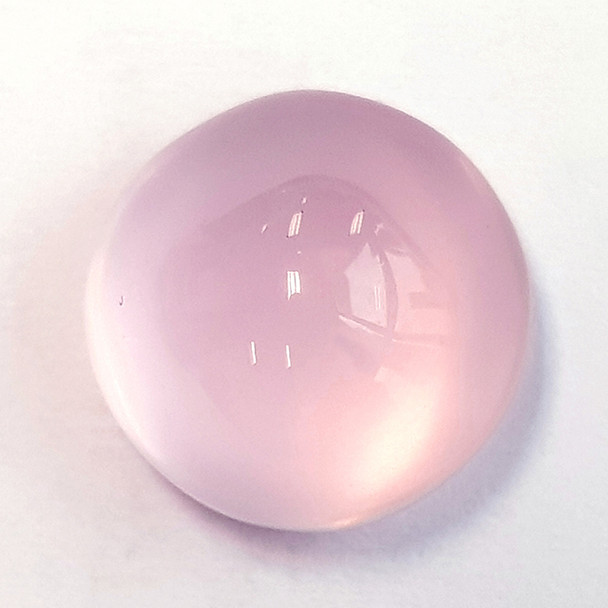 9.00 mm Round Cabochon 1 piece Natural AAA Pastel Pink Rose Quartz {Flawless-VVS}