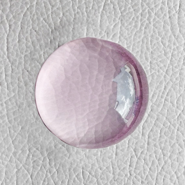21.00 mm Round Cabochon 38.82cts Natural Pastel Pink Rose Quartz {Flawless-VVS}