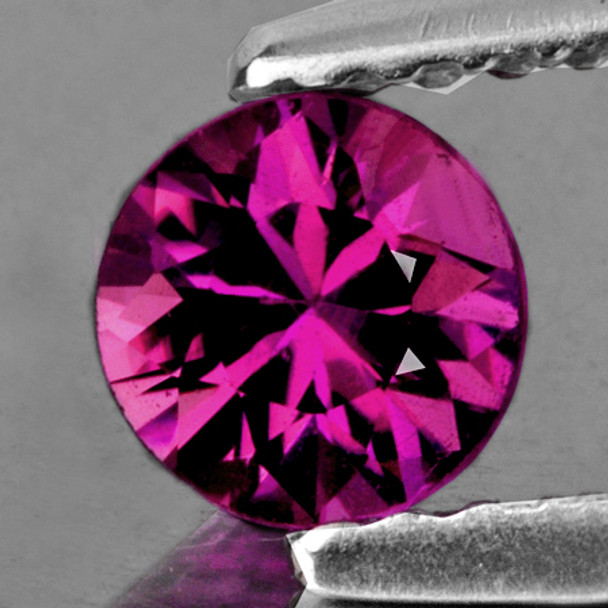 3.80 mm Round 0.27ct AAA Superb Luster Natural Intense Purple Pink Sapphire [VVS] {Unheated AAA Grade}