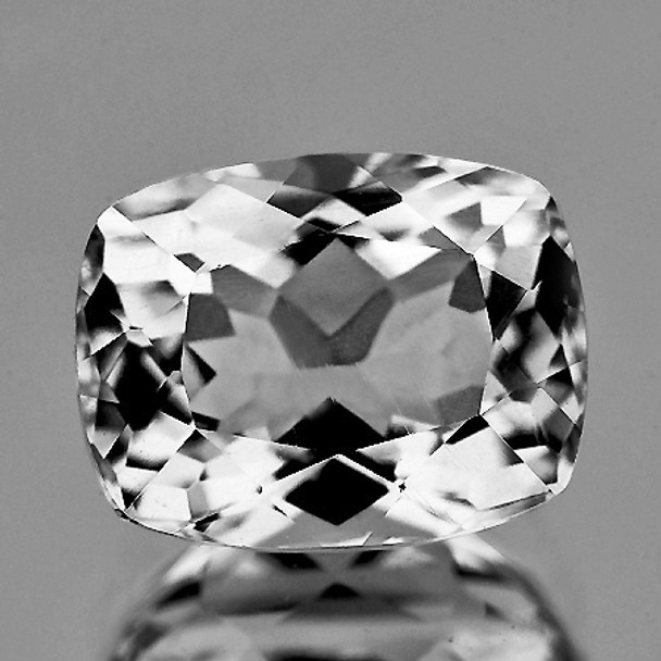 13.5x10.5 mm Cushion 8.86cts AAA Fire Luster Natural Brilliant White Topaz [Flawless-VVS]