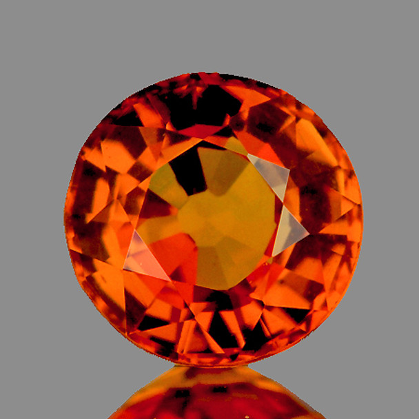 4.60 mm Round 0.53ct AAA Fire Sparkles Natural Orange Sapphire [Flawless-VVS]-AAA Grade
