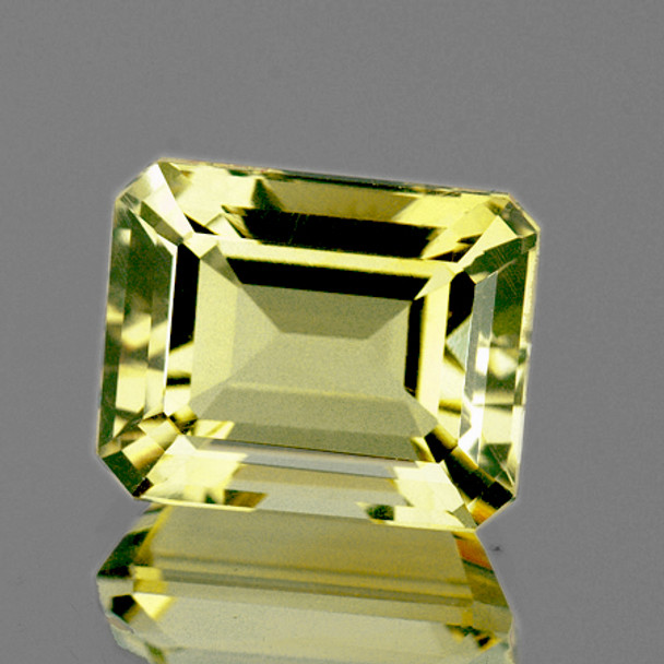 11.5x9.5 mm Octagon 4.43ct AAA Fire Luster Natural Mint Yellow Scapolite [Flawless-VVS]