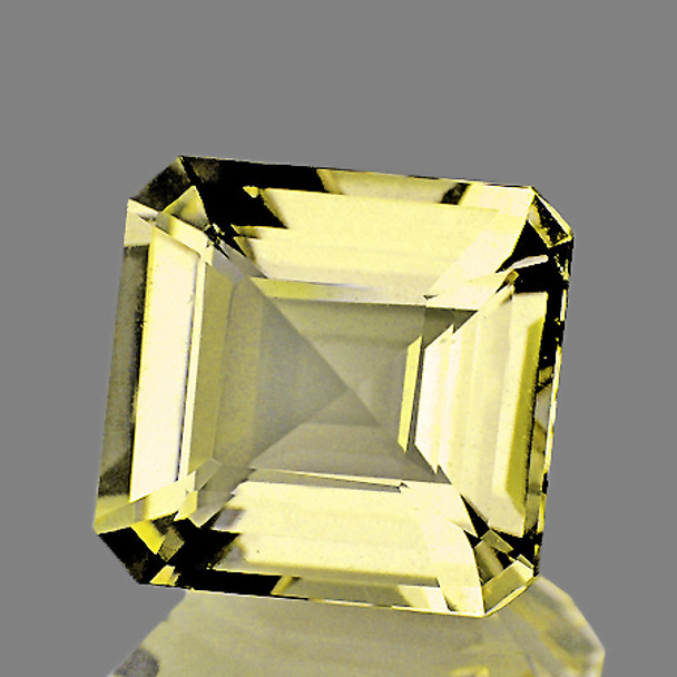 8.5x7.5 mm Octagon 2.82ct AAA Fire Luster Natural Mint Yellow Scapolite [Flawless-VVS]