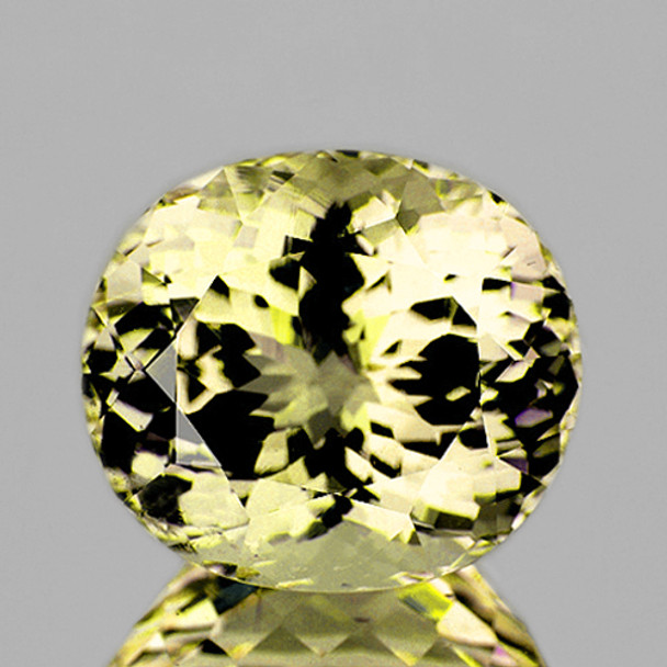 11x9 mm Oval 3.75ct AAA Fire Luster Natural Mint Yellow Scapolite [Flawless-VVS]