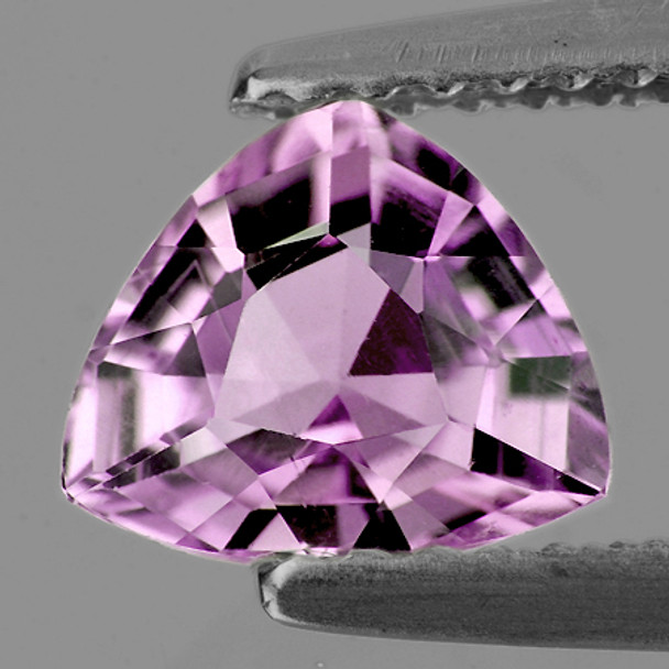 24x20 mm Trillion 44.44cts AAA Brilliant Luster Natural Pink Kunzite [Flawless-VVS]