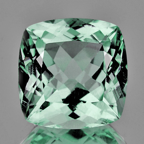 8.00 mm Cushion 1.99ct AAA Fire Luster Natural Mint Green Apatite [Flawless-VVS]