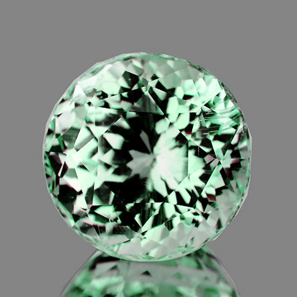 7.00 mm Round 1.68ct AAA Fire Luster Natural Mint Green Apatite [Flawless-VVS]